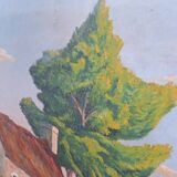 Old landscape painting