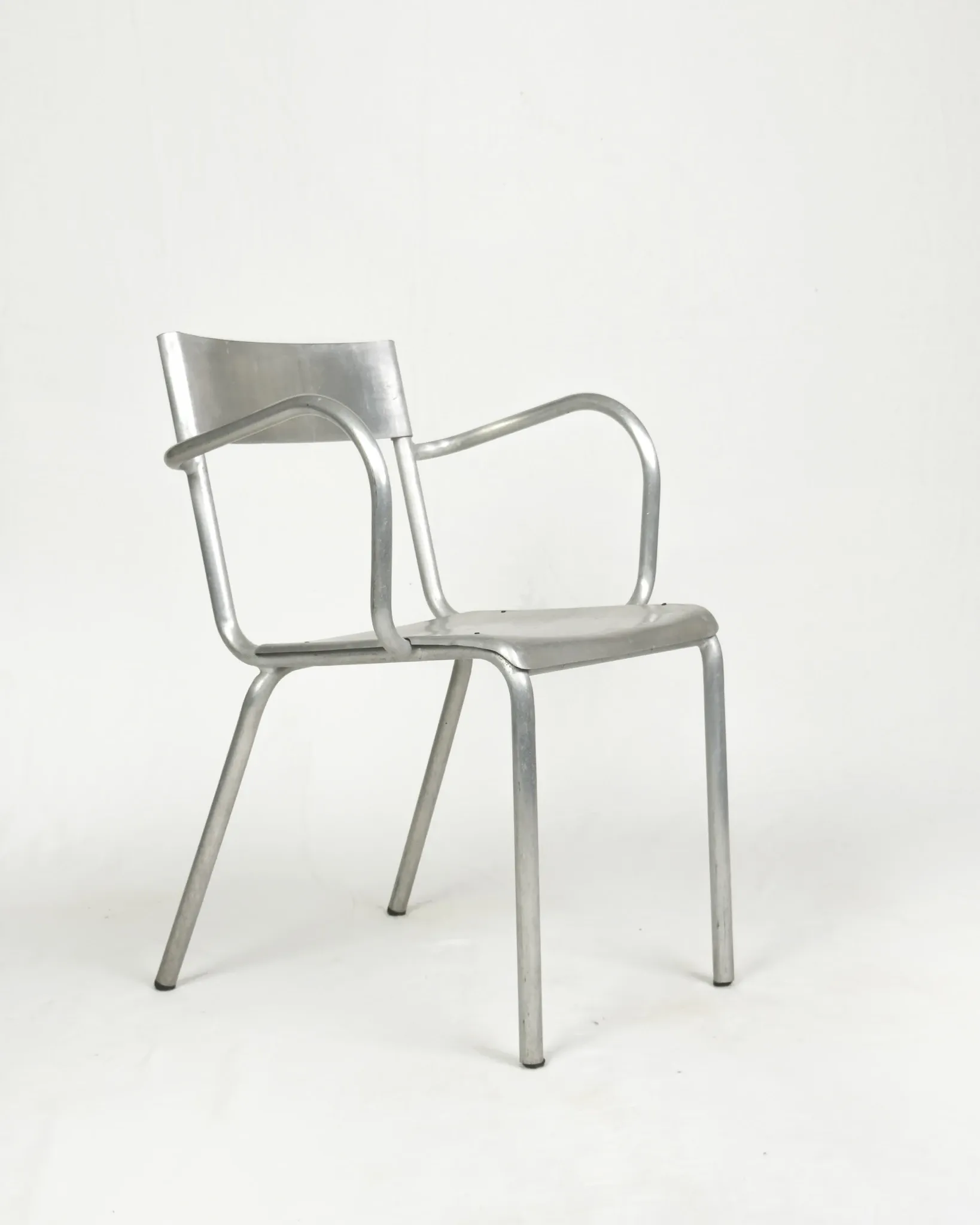 Aluminium armchairs by Castagna, Sale Marasino, Italy, 1930s - set of 2