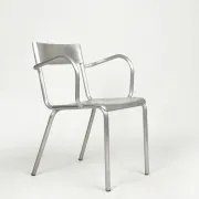 Aluminium armchairs by Castagna, Sale Marasino, Italy, 1930s - set of 2