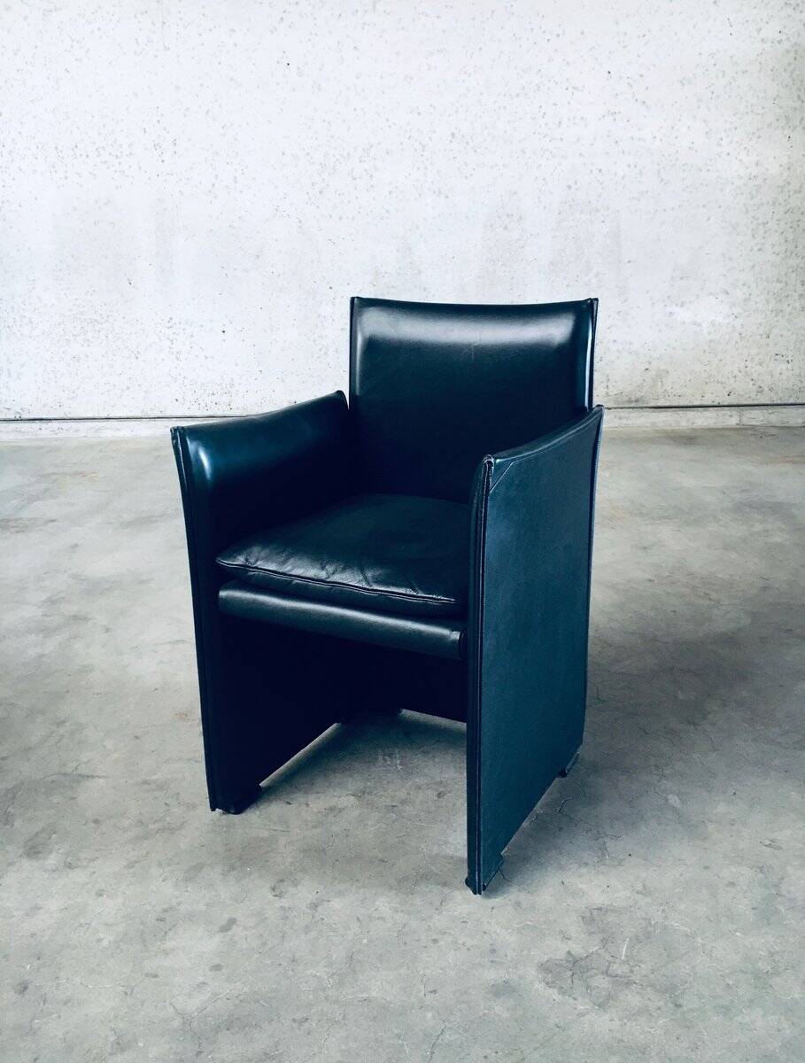 Postmodern Model 401 Break Armchairs by Mario Bellini for Cassina, Italy, 1980s, Set of 6