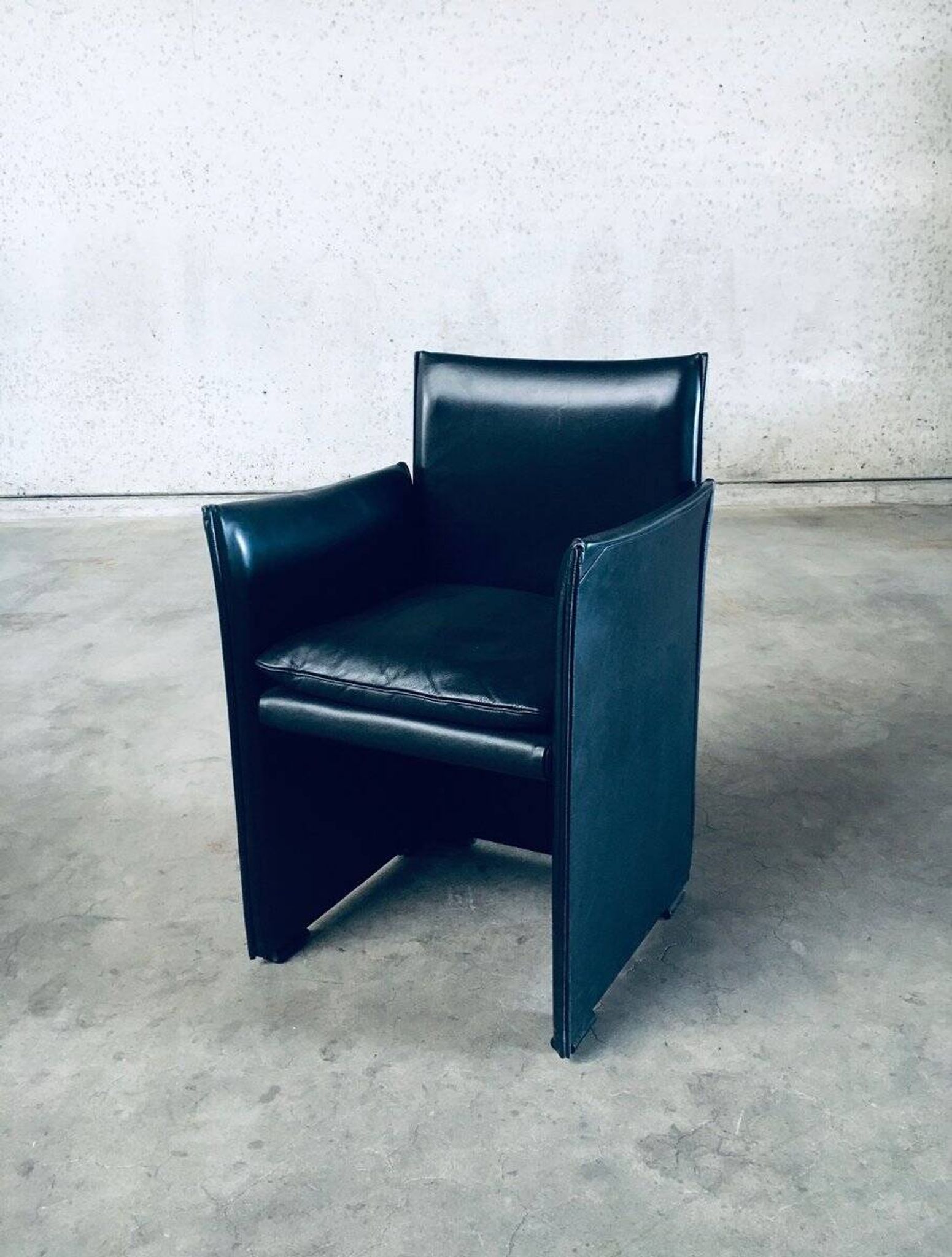 Postmodern Model 401 Break Armchairs by Mario Bellini for Cassina, Italy, 1980s, Set of 6