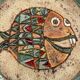 Wall ceramic "fish" – roland zobel, the cyclades 1970s