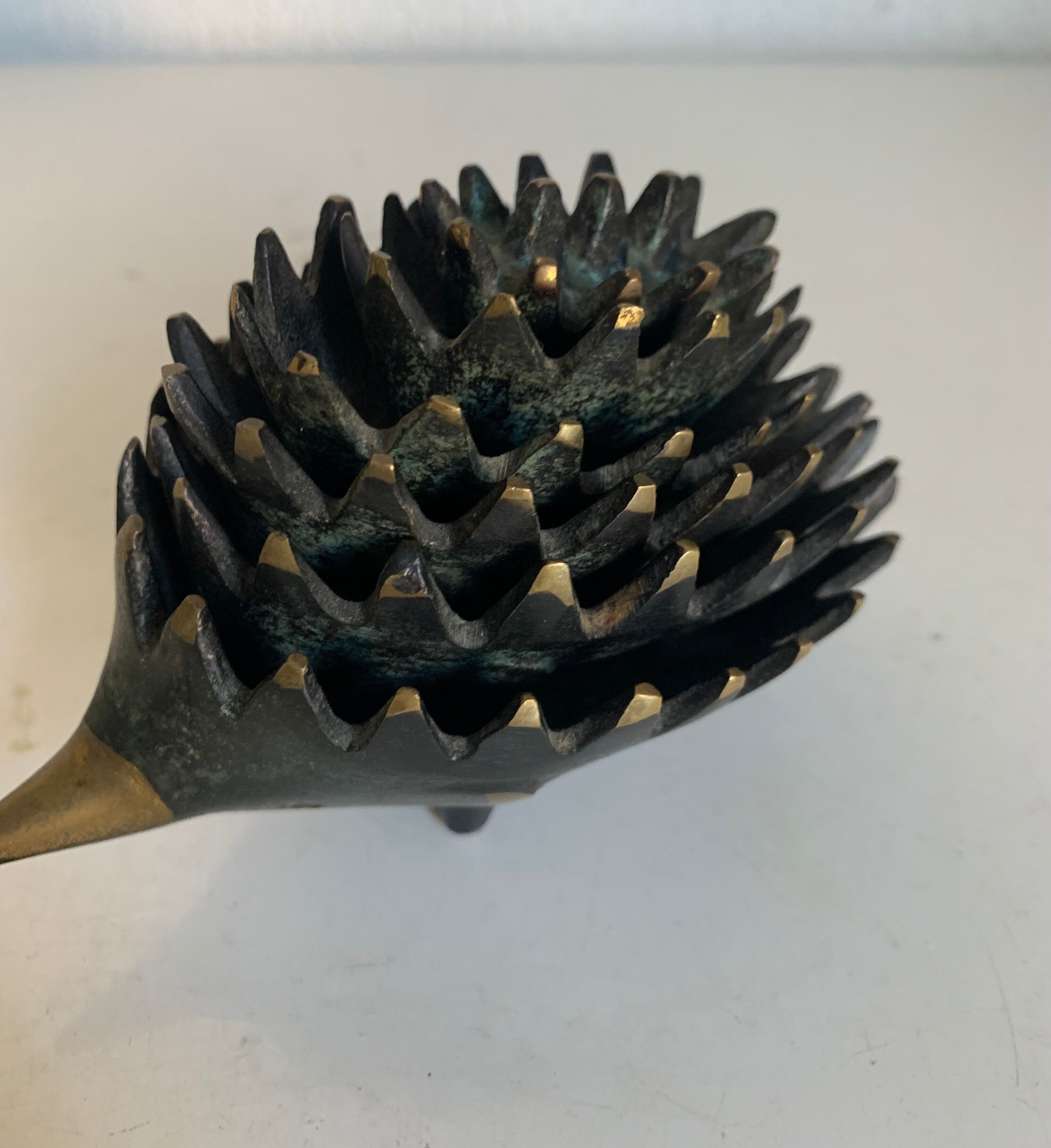 Vintage ashtrays 1950 hedgehogs by Walter Bosse for Hertha Baller