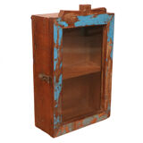 Original polychrome patina Burmese teak wall display