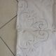 Old tablecloth with embroidery and handmade lace