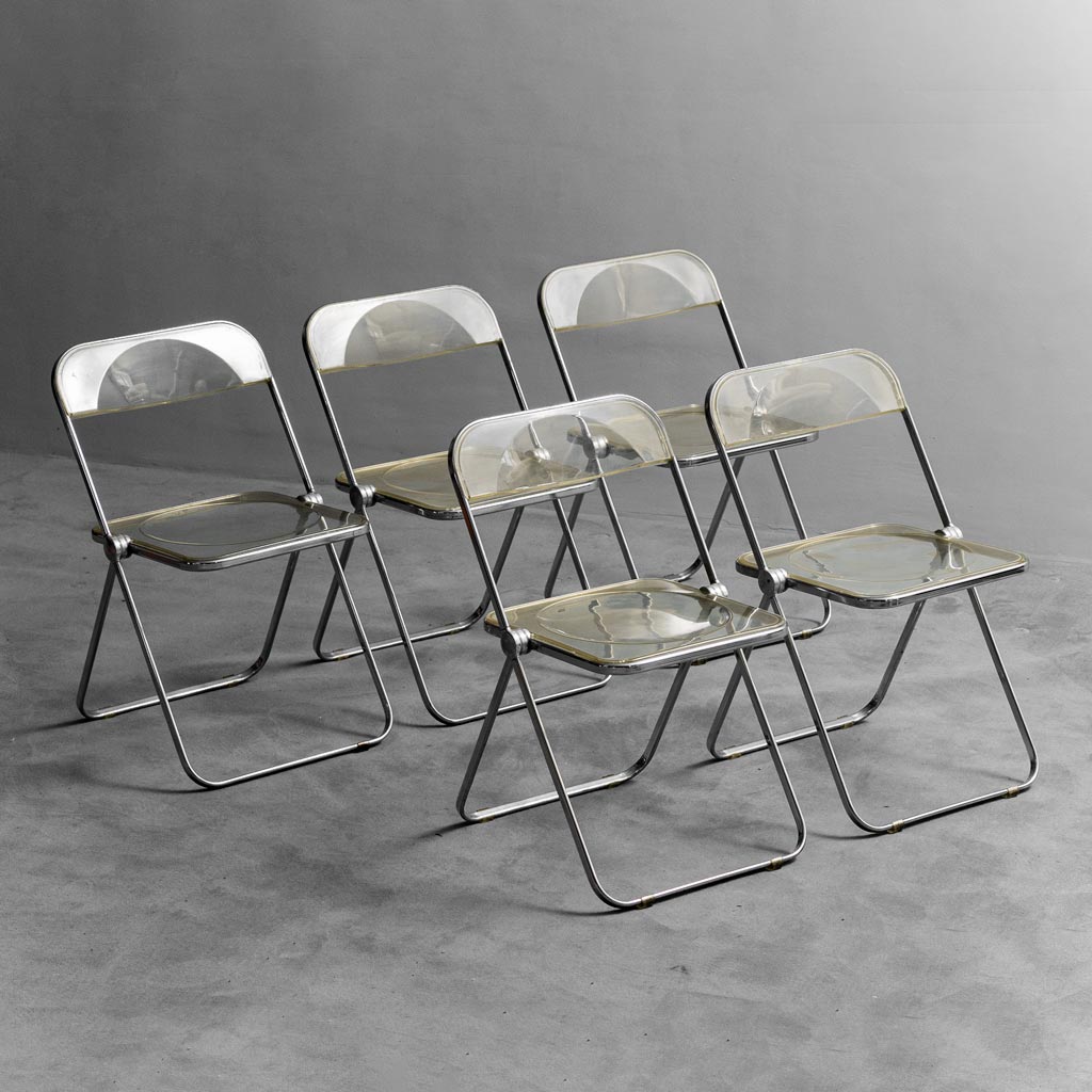 Folding chair plia piretti 70s vintage