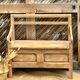 Antique solid oak chest bank