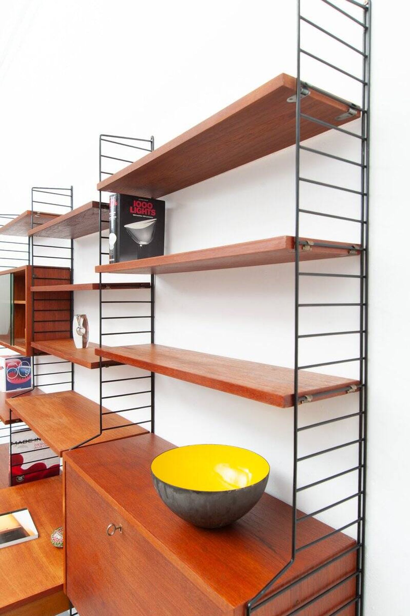 String wall shelf by Kajsa & Nisse Strinning, 1950s