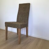 Chaise rotin - style flamand