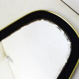 Quilted leather mirror