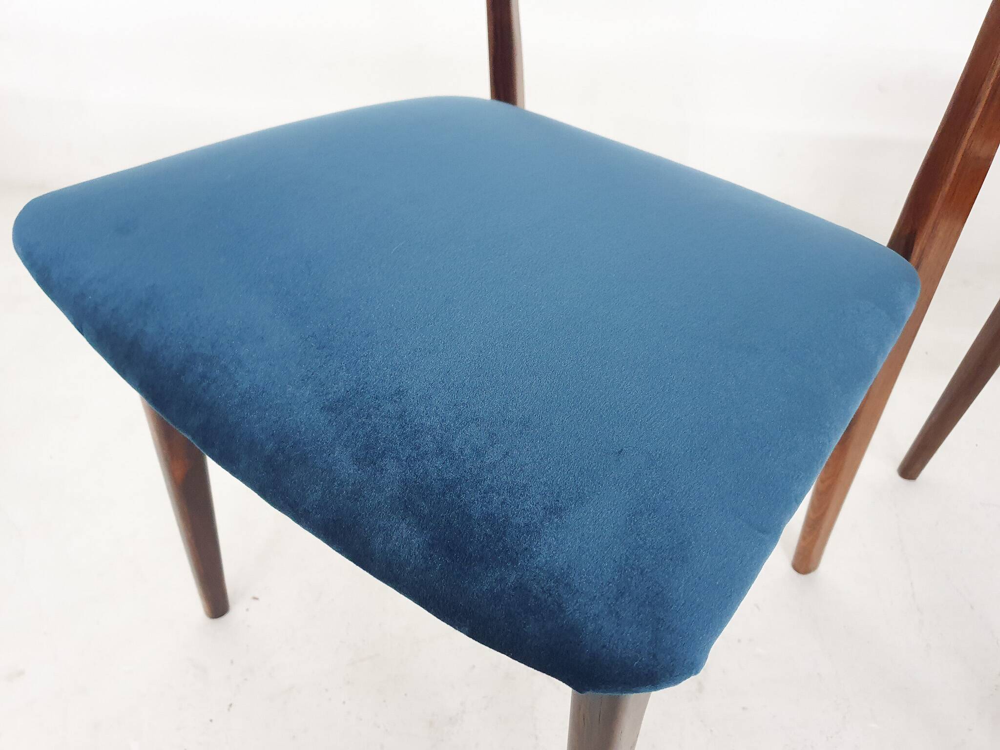 Set of 3 rosewood "AWA" dining chairs, the Netherlands 1950's