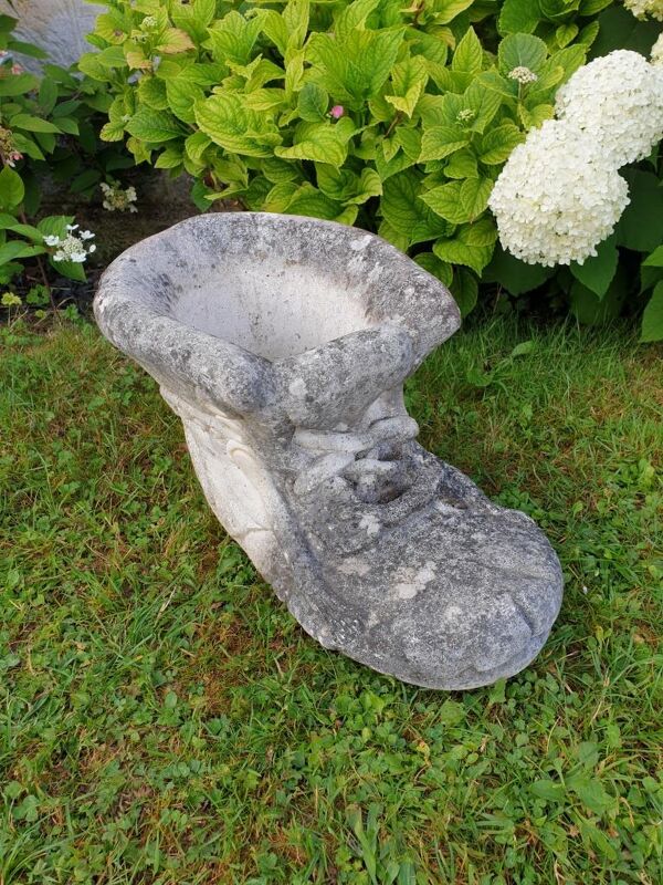 Jardinière chaussure pot de fleurs vintage