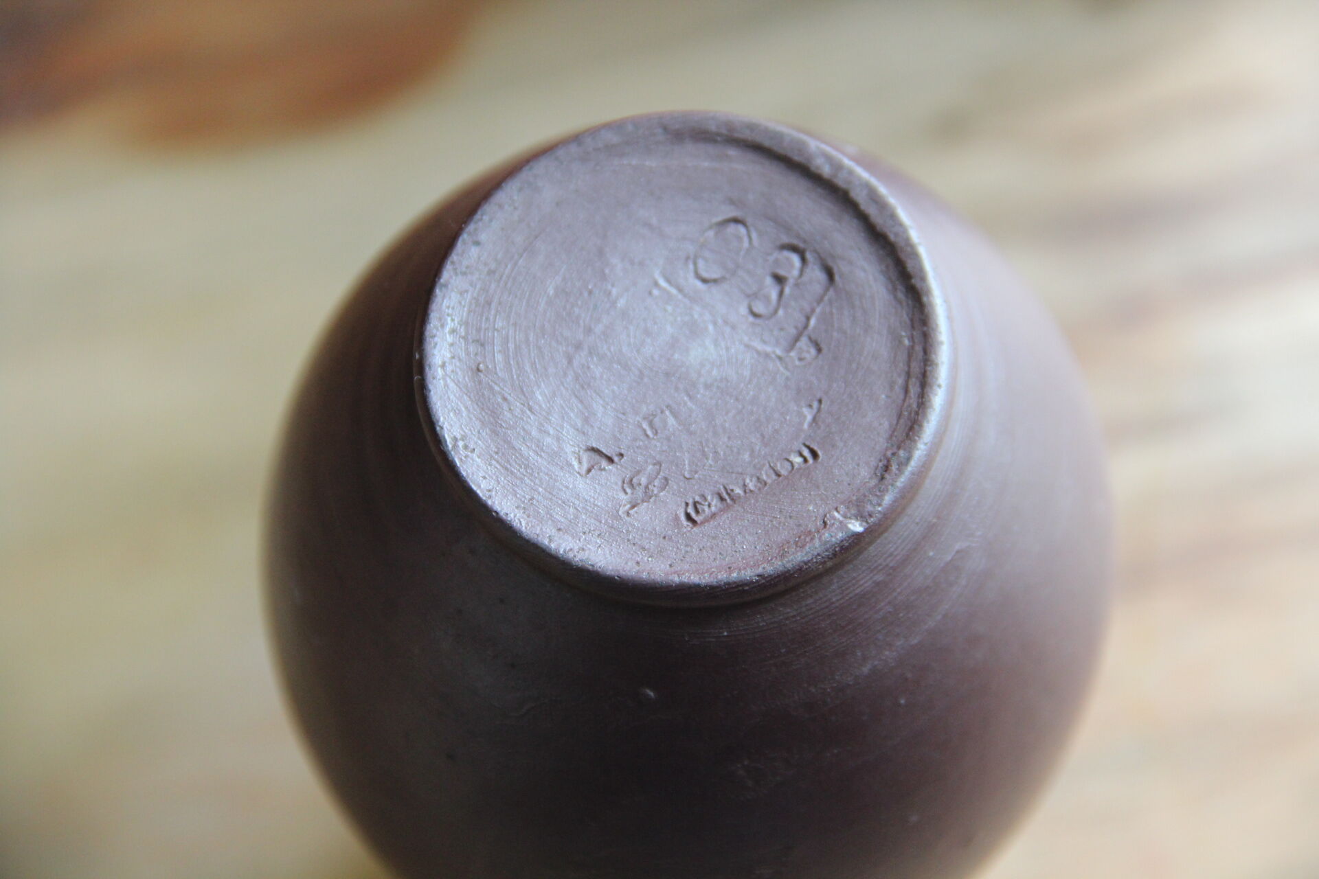 Dark sandstone small jug