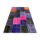 Distressed Vintage Turkish Patchwork Rug 221x150 cm Wool Medium