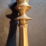 Solid bronze candlestick