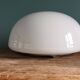 Half globe opaline ceiling light, diameter 20 cm, with base