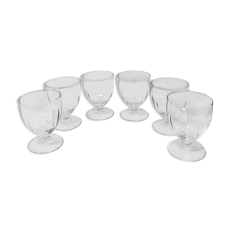 Lot of 6 crystal glasses