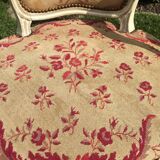 Pair of Louis XV period lacquered cabriolet armchairs, 18th century