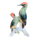 Pair of green porcelain birds by Karl Ens – Germany, 20th century