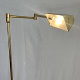 Floor lamp/reading lamp in gilded brass
