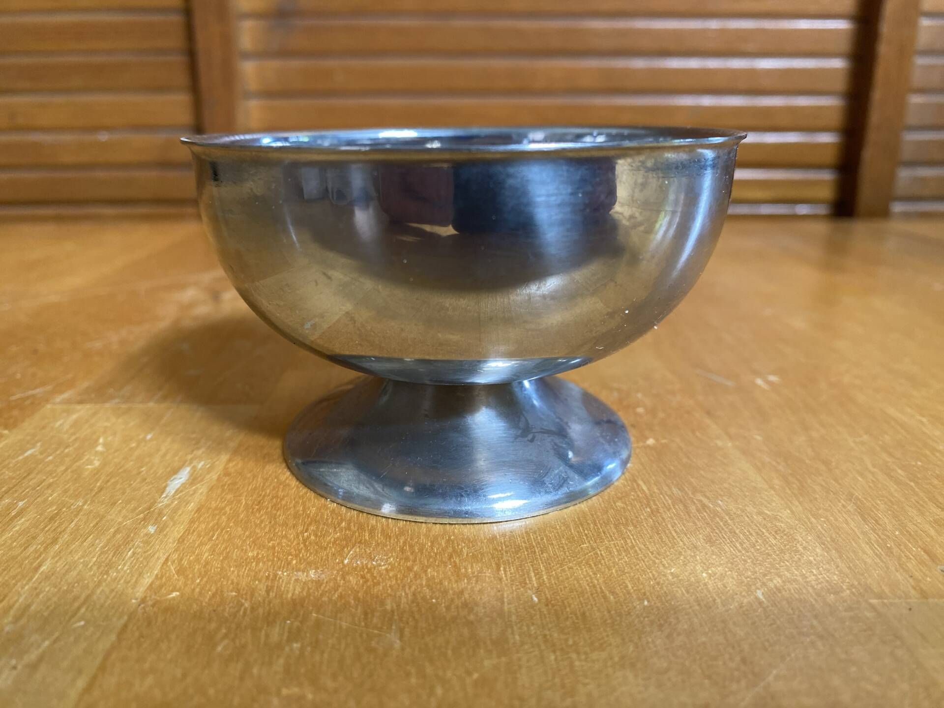 Set of 6 Ice Cream Bowls Style Rémy LETANG Vintage Stainless Steel #E084