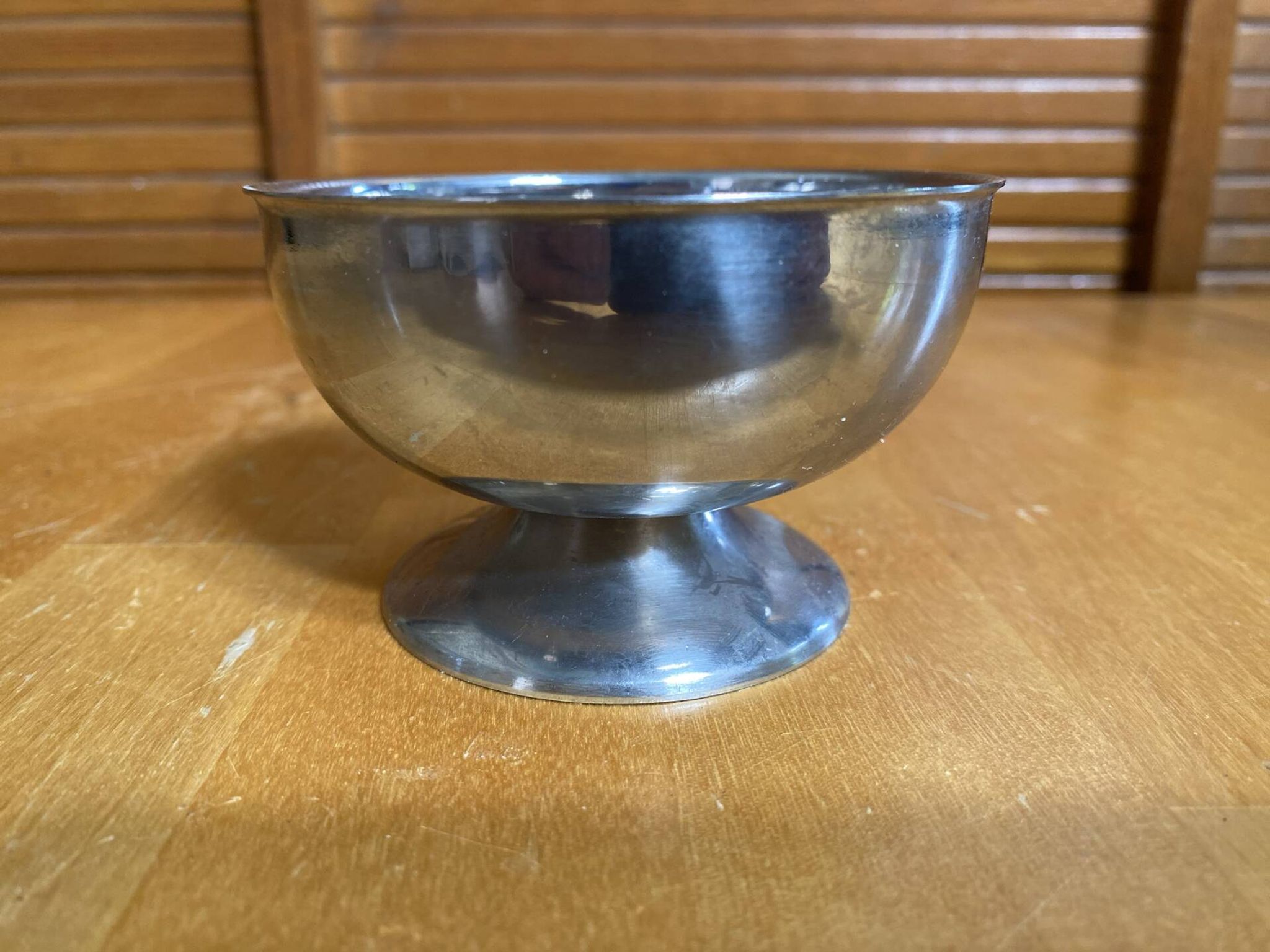 Set of 6 Ice Cream Bowls Style Rémy LETANG Vintage Stainless Steel #E084