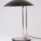 Midcentury black & chrome canopy lamp