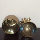 60's vintage brass pineapple ice bucket