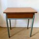 Bureau d'écolier vintage métal et bois