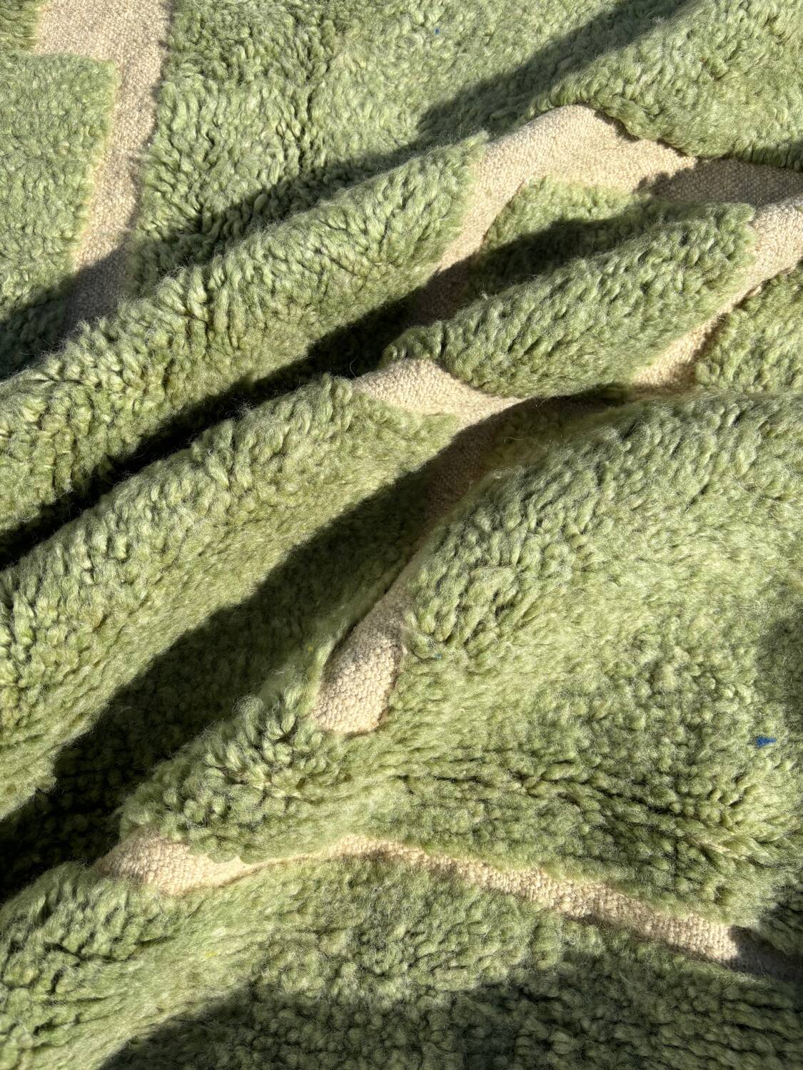Magnificent new Beni ouarain water green carpet 200x300 cm