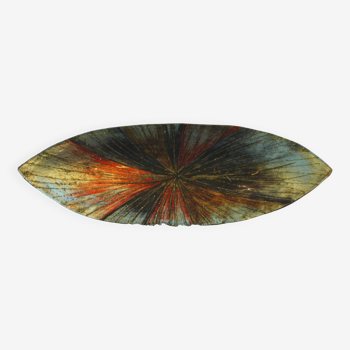 Large Glass Dish - Long. 46 cm! - Art Deco