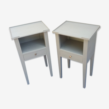 Pair of painted bedsides