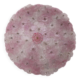 Charming Murano Ceiling Light Pink Flower by Seguso for Venini, Italy, 1970