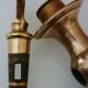Old fountain tap for garden in brass, 4 parts
