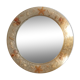 Miroir en résine 1960 avec inclusion de crustacés.