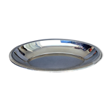 Oval stainless steel dish