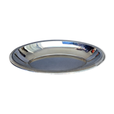 Oval stainless steel dish