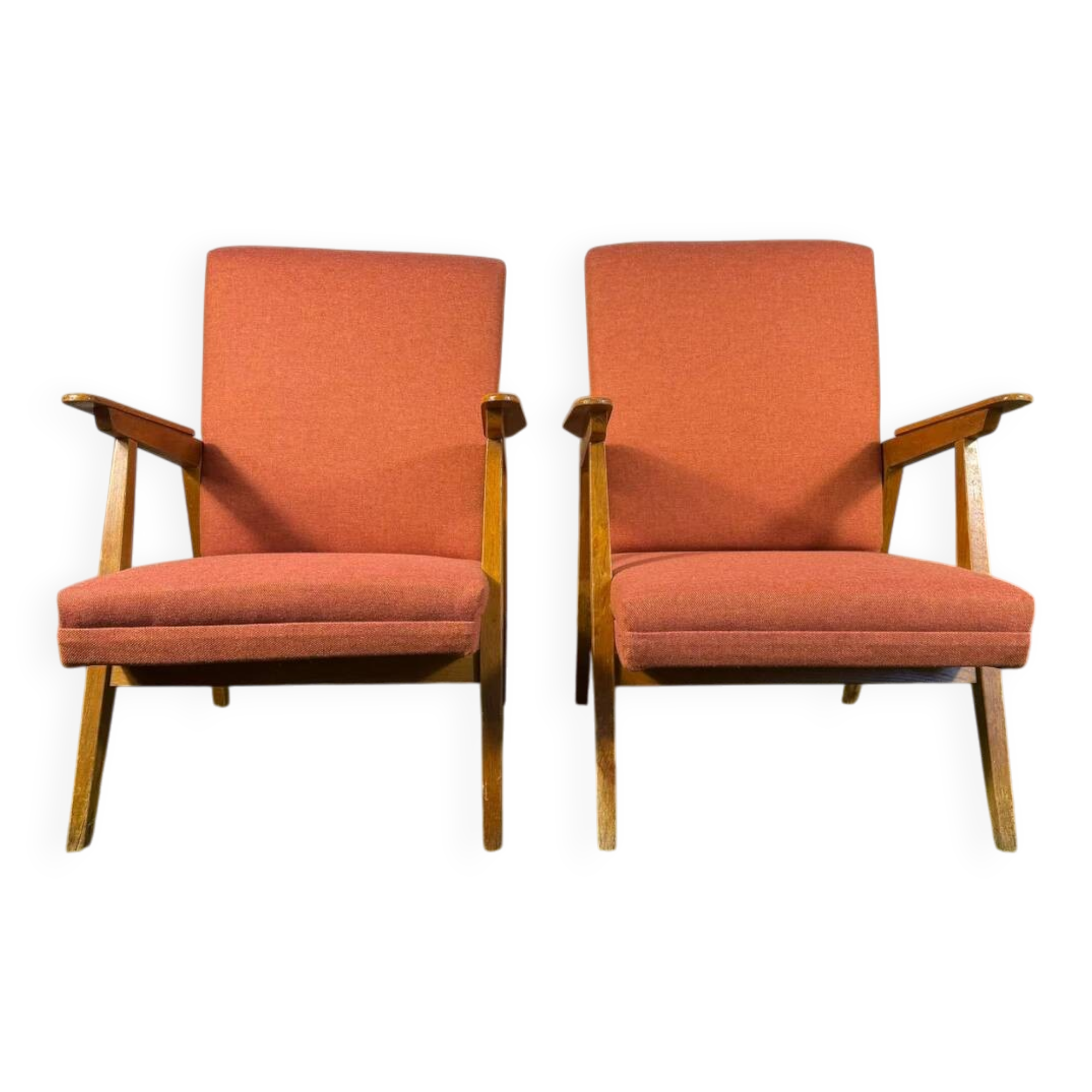 Pair of vintage mid-century armchairs – Scandinavian design from the 50s-60s