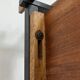 Vintage teak coat holder with teak veneer