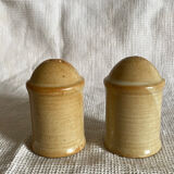 Set salière poivrier grès vintage salt pepper sandstone