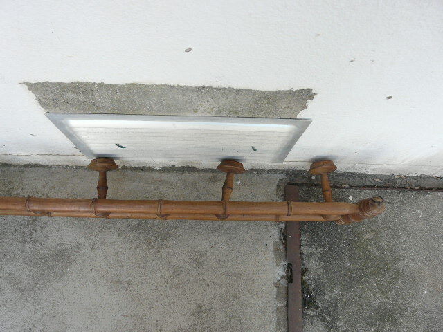 bamboo coat holder Napoleon III 4 hooks