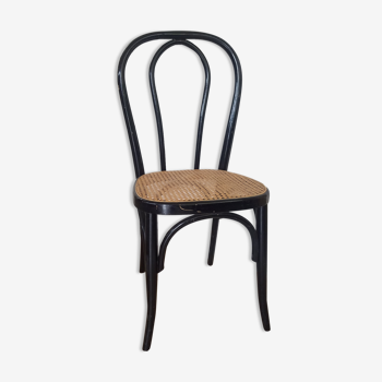 Chaise de bistrot assise cannage