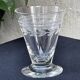 12 liqueur glasses – guilloché crystal – art deco