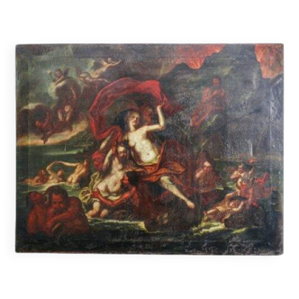 Oil painting on canvas, 18th century, Italian school, Hephaestus and