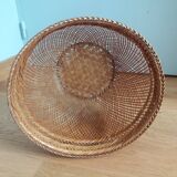 Basket basket in woven rattan wicker