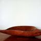 Large brutalist wooden bowl, 65 cm