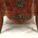 Louis XV style chest of drawers, richly inlaid, animated front and side. 19th century