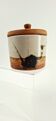 Lidded pot in stoneware — La Colombe pottery, 1970s