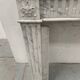 Louis XVI Style Fireplace in White Veined Carrara Marble, 19th Century