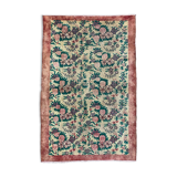 Vintage turkish rug 206x135 cm shabby distressed carpet medium